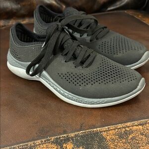 CROCS Black and Gray Women's Sneakers